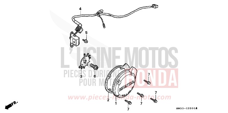 GENERATEUR D'IMPULSIONS de CB Seven Fifty KARAKORUM GRAY METALLIC-U (NH197) 1992